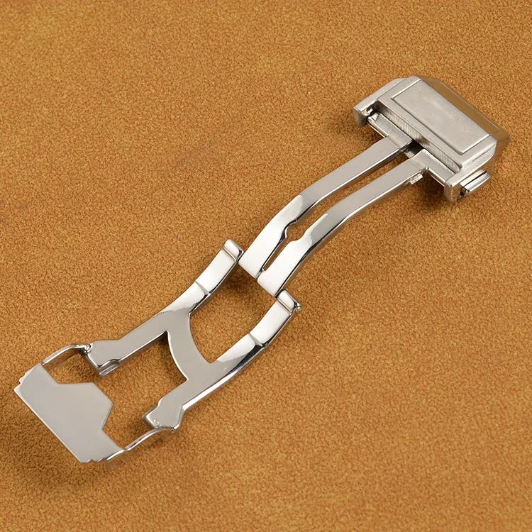 For HUBLOT Watch Rubber Strap Band Clasp Buckle Silver BIG BANG 22mm