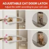 Cat Door Holder Latch Adjustable Dog Door Stopper Elastic Gate Lock Flex Latch Strap Keep Dog Out From Entering Pet Gate Supply 5