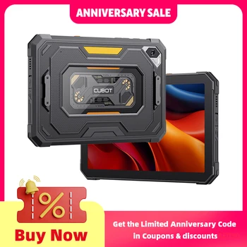 Android Tablet Cubot TAB KingKong Mini, 10200mAh Mega Battery 16GB(6+10),128GB, Camping Light, 8.68-inch Screen, 48MP Camera,GPS