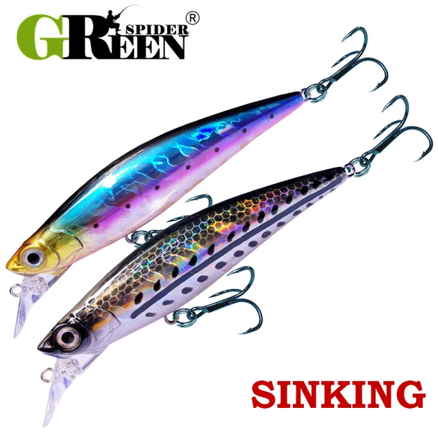 33g Sinking Minnow Fishing Lure Swimbait Crankbait Whopper Plopper Bass  Lures Hard Pike Tuna Bait Pesca Ice Fish Deep Diving - AliExpress