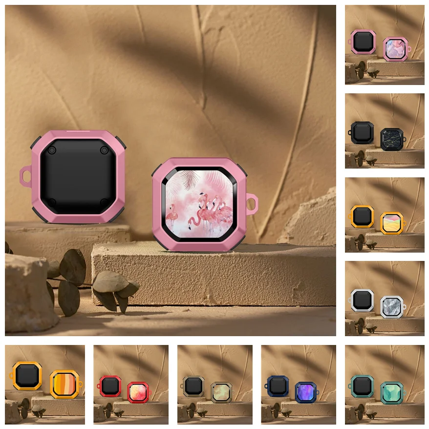 Per Samsung Galaxy Buds Live/Buds Pro Case Armor Rainbow Marble Auricolari Cover Per Galaxy Buds 2 Rainbow Acquerello Marble Case