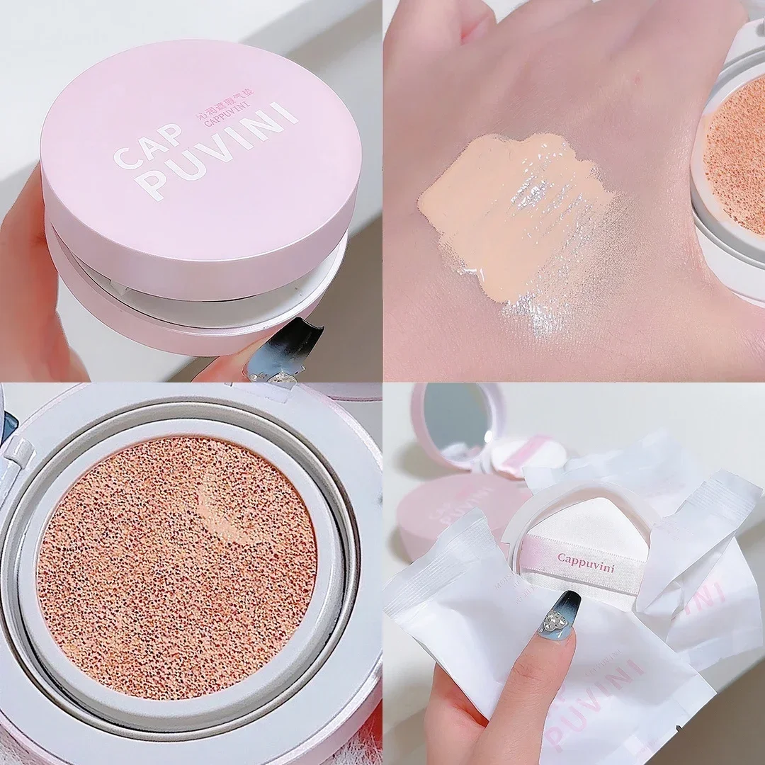 Makeup Cushion Foundation Waterproof Long Lasting Female Matte Concealer Primer Natural Brighten Moisturizing Air Cushion Cream
