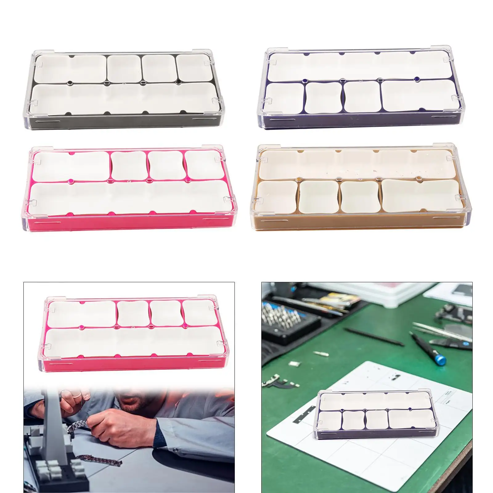 Watch Parts Storage Box Watch Tools Storage Accessories Box