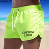 Custom Your Logo Summer Swimwear Men Swimsuit Boy Swim Suits Boxer Beach Shorts Trunks Swimming Surf Banadores Mayo Sungas 1