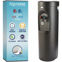 Aquverse Commercial Grade Bottleless Hot Cold Water Cooler Dispenser with Filter, Black NSF and UL/Energy Star Certified A3500-K 1