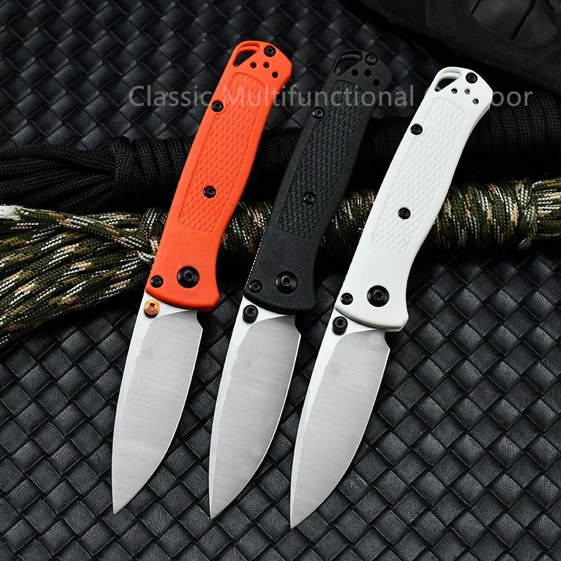 Description Picture 2 of itemMini BM 533 Bugout Folding Knife Nylon Fiber Handle Pocket Knives Outdoor Fishing Safety Knives Self Defense Tool Easy To Carry