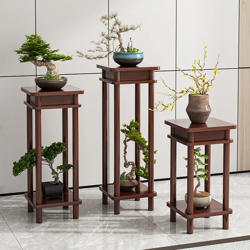 Luxury High Quality Flowers Stand Bedroom Modern Light Wood Plant Shelf High Quality Living Room Scaffale Per Piante Furniture simplicity wood stand for plants landing type light extravagant multi storey shelf indoor flowerpot frame flower stand 4 layers