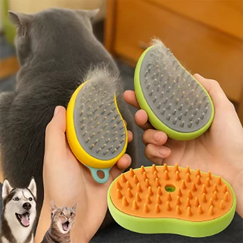 3-in-1 Electric Steam Pet Brush 1