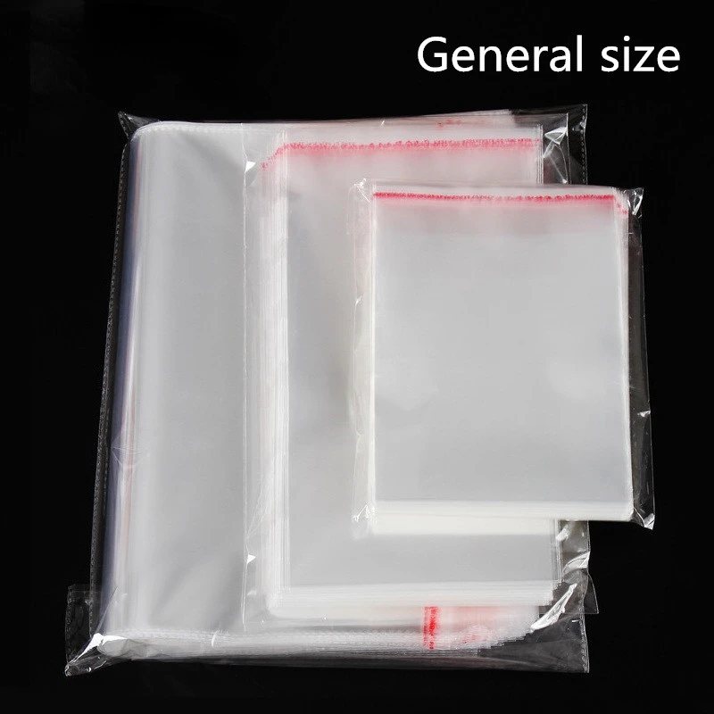100pcs General Use High Clear OPP Adhesive Packaging Bags Transparent