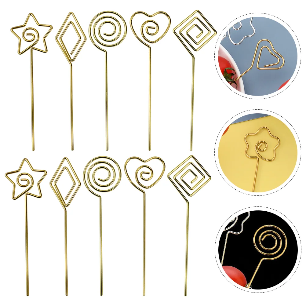 

Holder Clipstable Photo Clip Place Picture Wire Number S Memo Star Stand Clamps Cake Picks Note Floral Bouquet Name