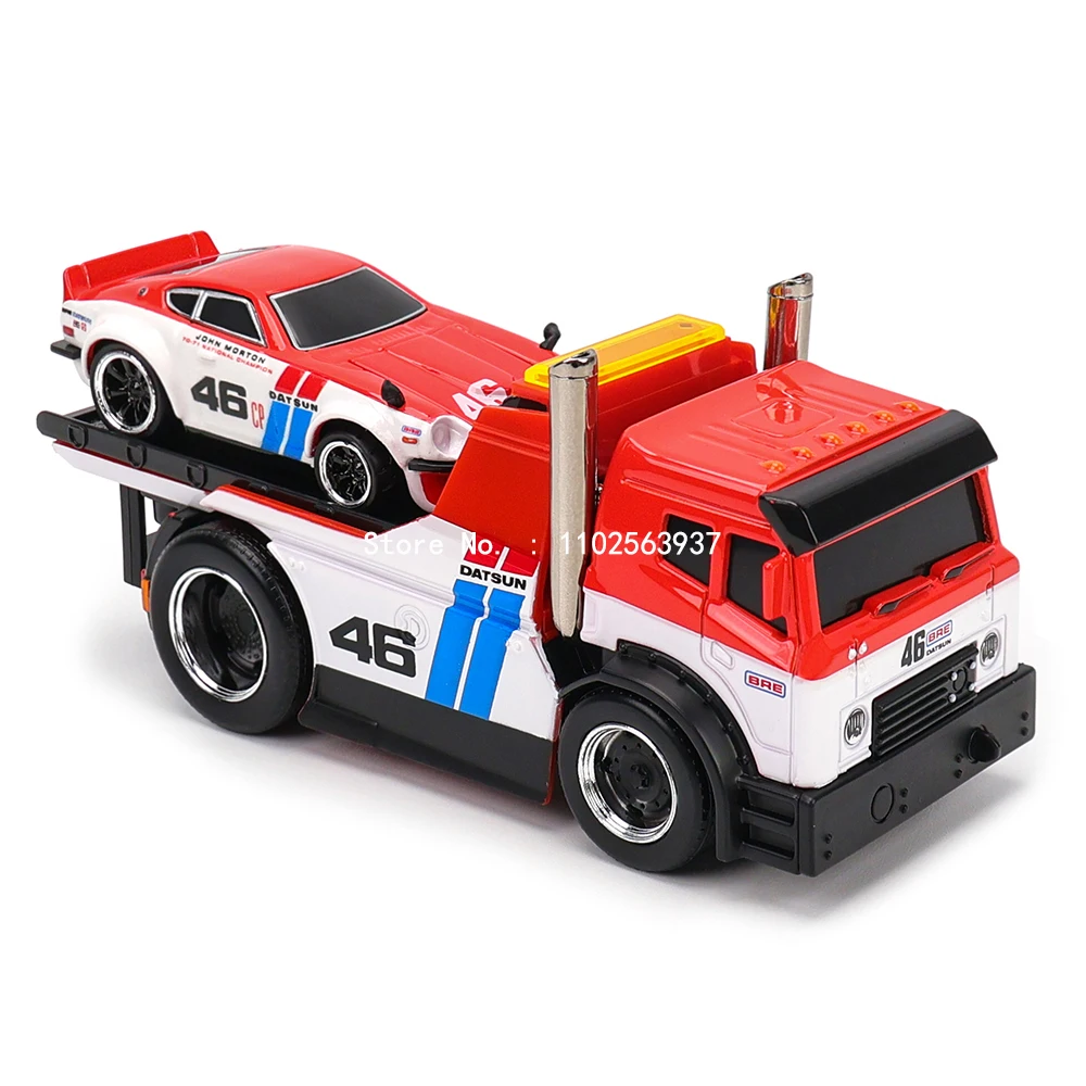 Maisto 1:64 1972 Datsun 240Z BRE JDM Flatbed - Classic American Muscle Car Die-Cast Collectible