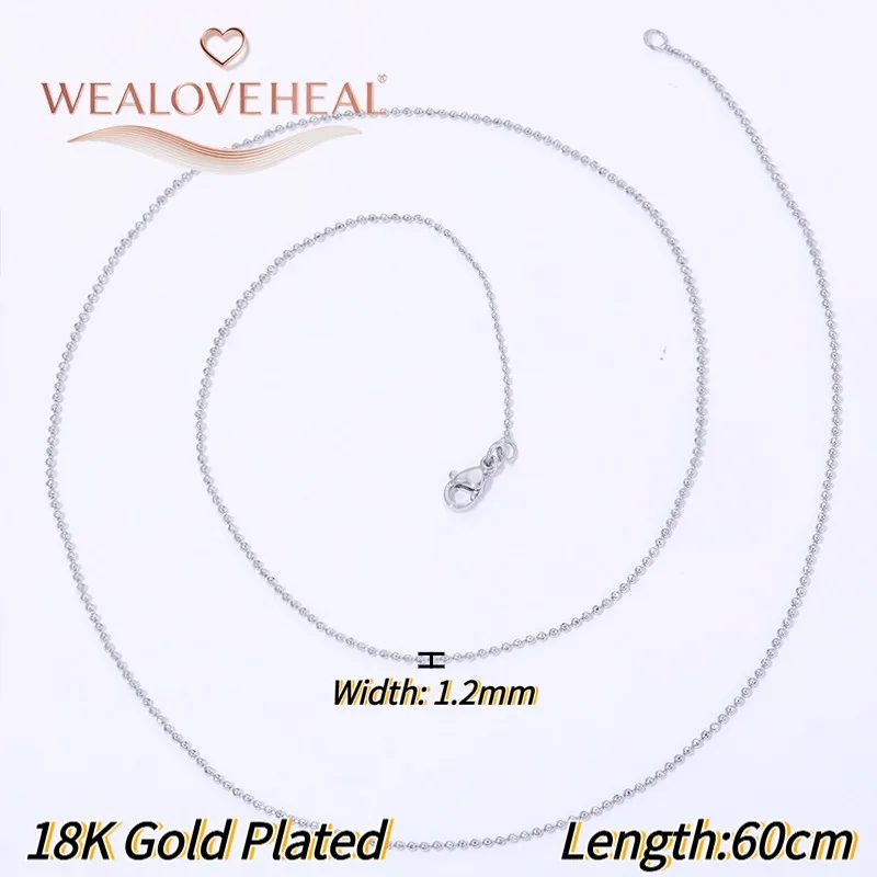 18 Karat vergoldete Messing-Schlangenketten für Damen und Herren, 60 cm lange Ketten für DIY-Schmuckherstellung. – Detail 22