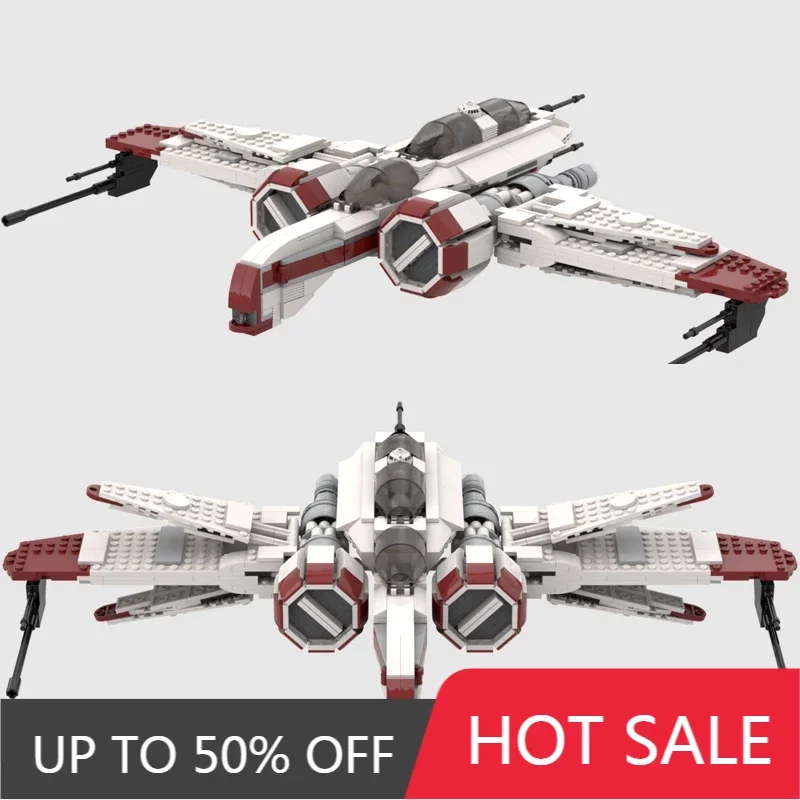 Moc Arc-170 Star Fighter Assemblato Moc V-Wing Aereo Da Ricognizione Super Aircraft Star Fighter Block Assemblato Giocattolo Regalo A Blocchi