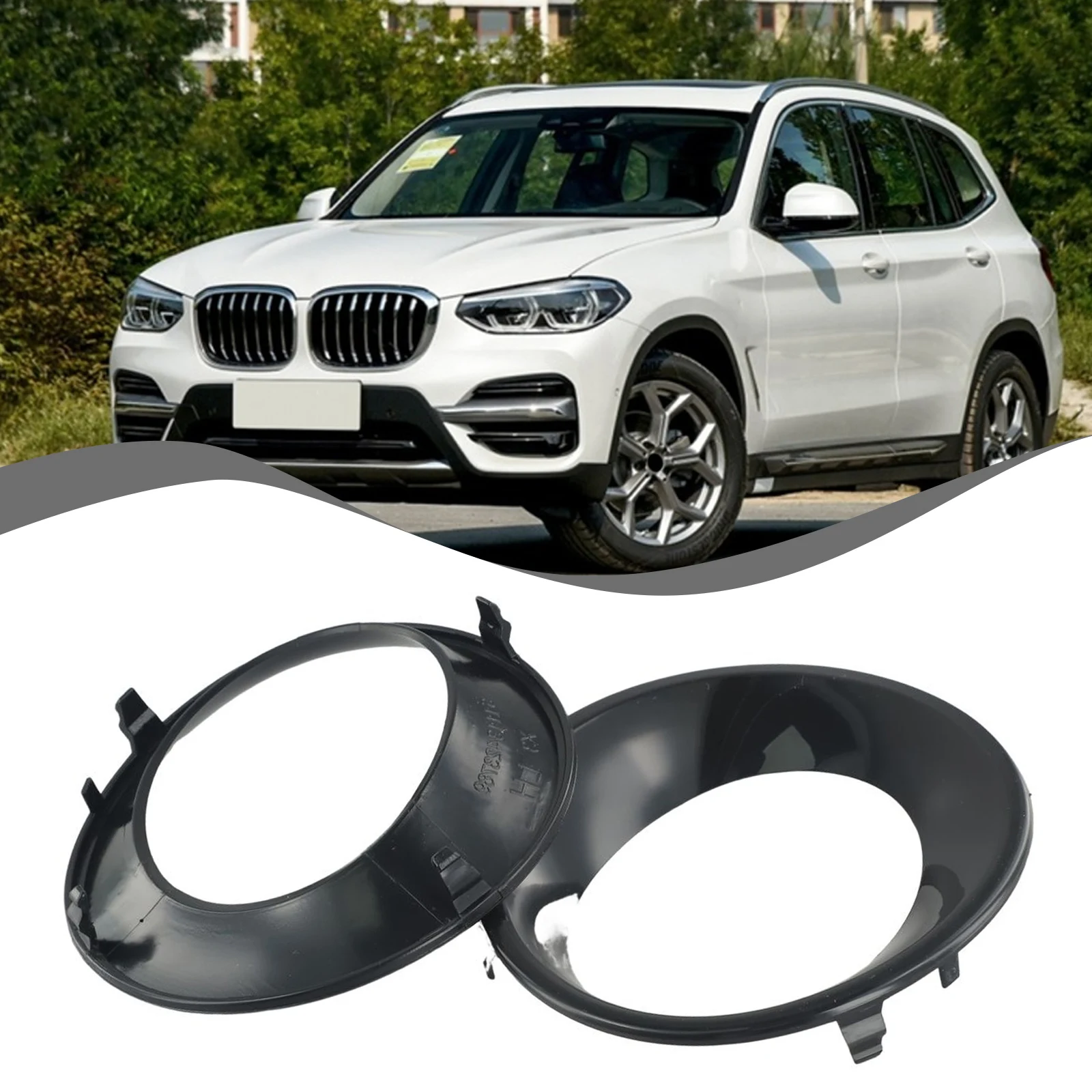 1x 안개등 커버 트림 좌/우 51113423789 51113423790 BMW X3 E83 LCI 2007-2010용 안개등 케이스 자동차 액세서리