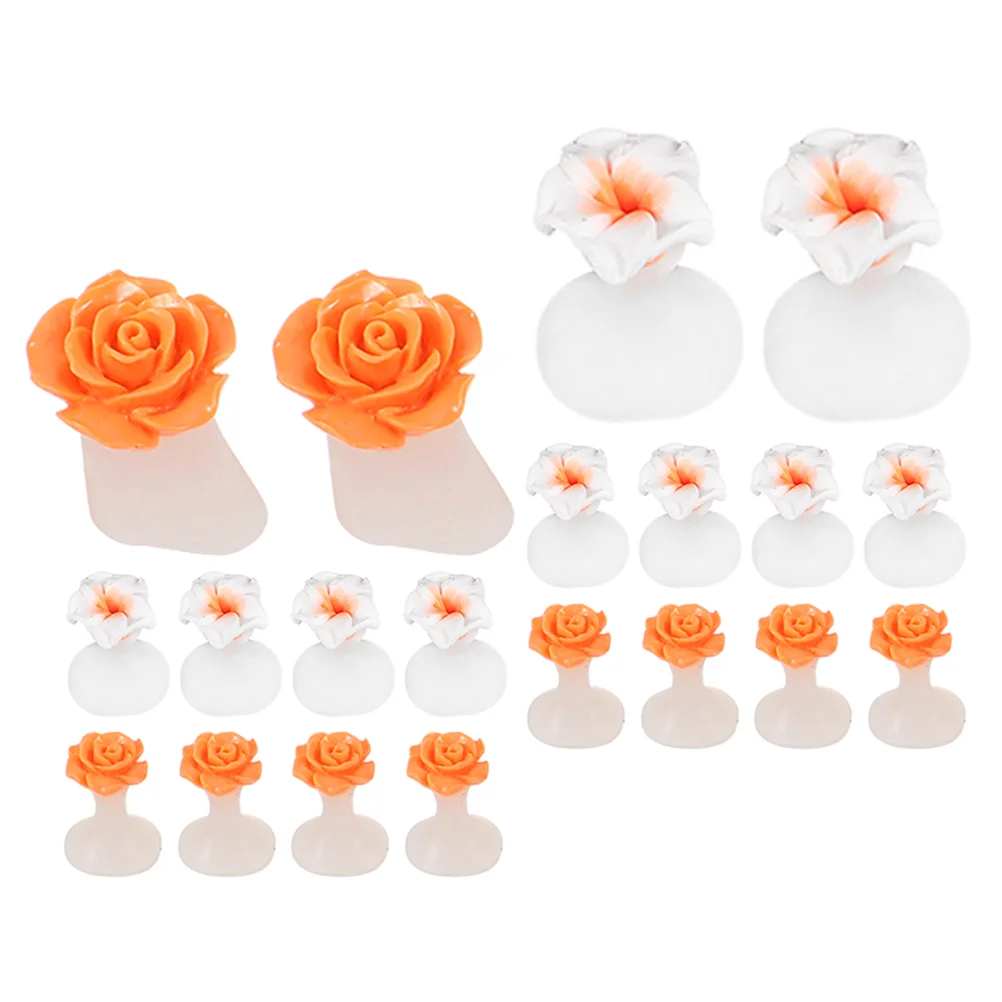 16 Pcs Nail Tools Toe Divider Salon Separator Separators for Pedicure Manicure Silicone Polish Supplies Men's