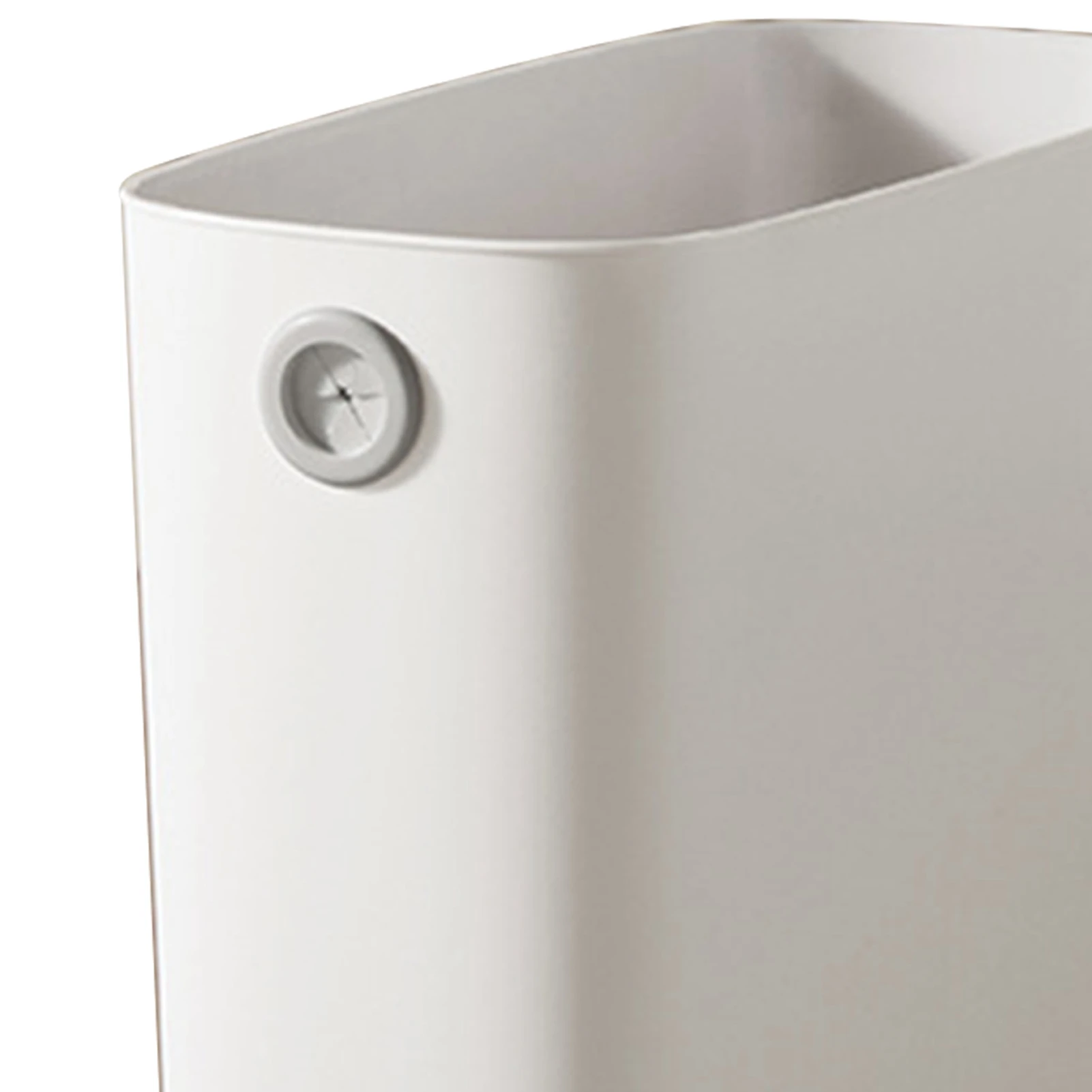 Compact Plastic Wastebasket with Open Top