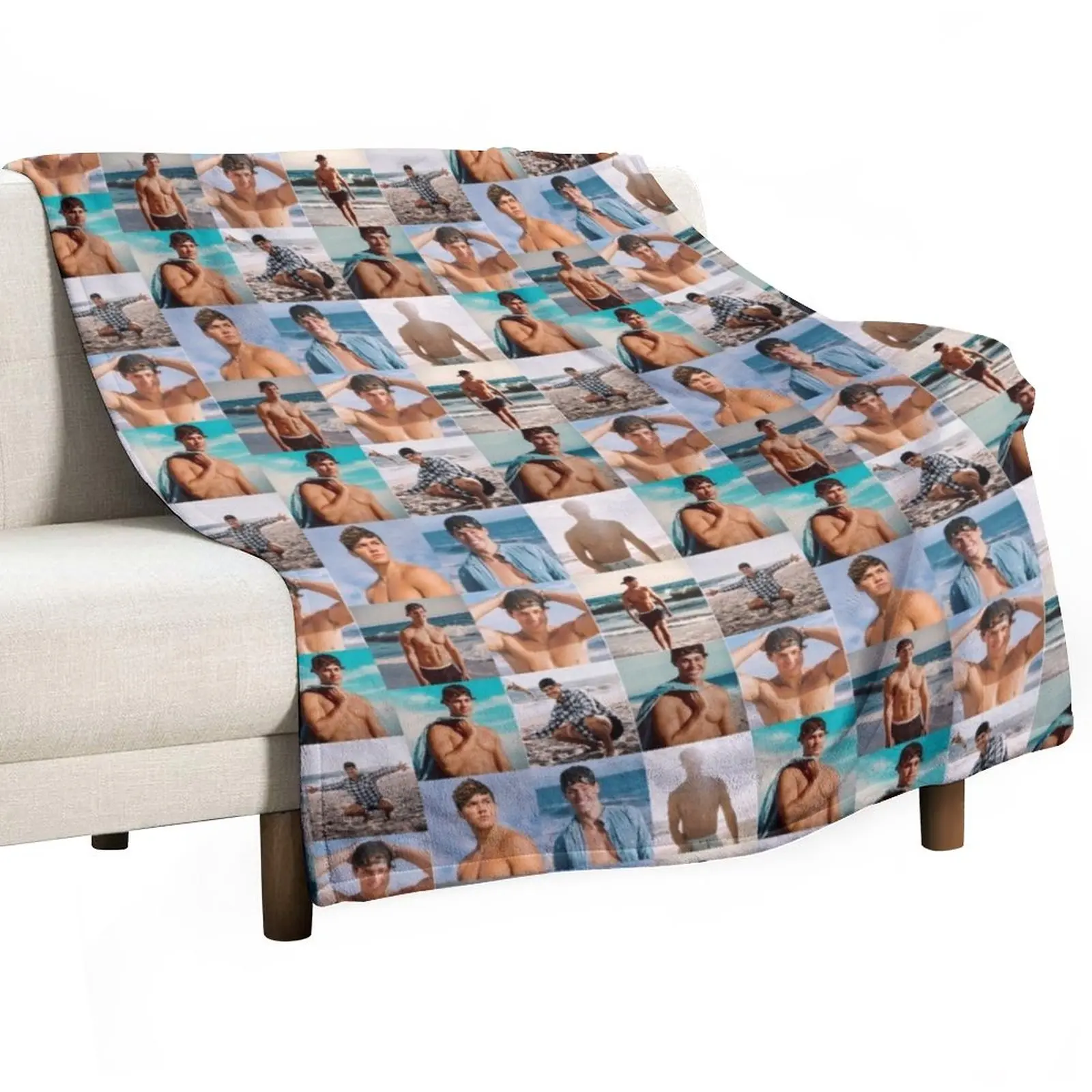 

Noah beck collage Throw Blanket throw blanket for sofa Blankets For Sofas Luxury Throw Blanket Luxury Thicken Blanket