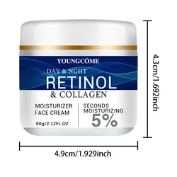 Advanced Collagen & Retinol Anti-Aging Facial Cream - Firming, Lifting, & Brightening Formula (60g)
