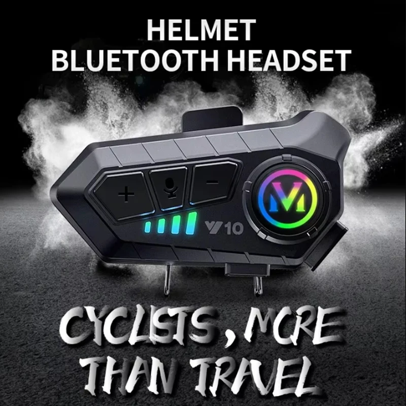 Y10 Motorcycle Bluetooth Helmet Headset Wireless Waterproof Kit_voghion.com