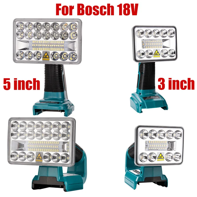 Work Light Led Lamp Power Tool Accessories Bosch 18v Liion