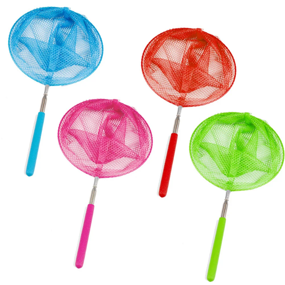 1pc Chicken Catcher Handle Stainless Steel Telescopic Chicken Catcher Catch Butterflies Catch Insects Nets Kids insect catching net