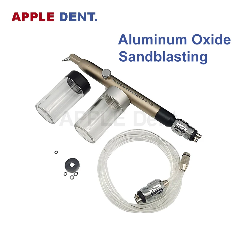 Pistola Per Sabbiatura Dentale All'Ossido Di Alluminio Micro Blaster Lucidatrice Microetcher Sandblaster Strumento Per Sbiancare I Denti Senza Spruzzi