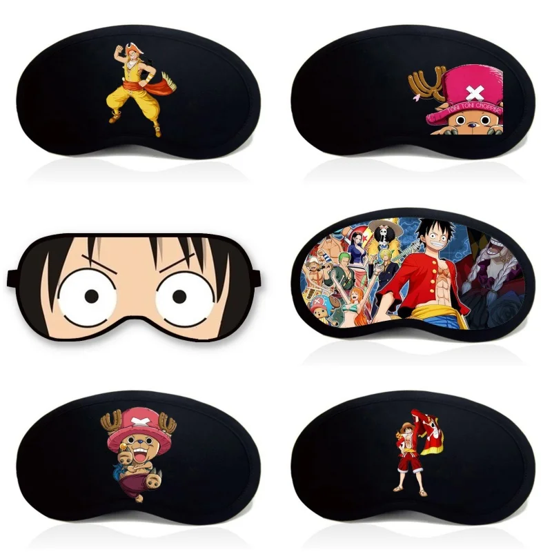 

One Piece Luffy Anime Sleeping Eye Cover Mask Sleep Pikachu Figure Night Dream Mask Bandage Sort Blindfold Relax Health Nap Gift