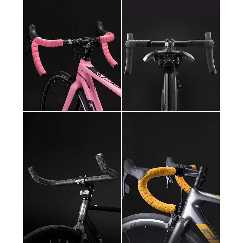 ROCKBROS Rennrad-Lenkerband Rutschfestes Stoßdämpfendes Lenkerband Anti-Vibrations-Wickelband Fahrrad-Zubehör – Detail 2