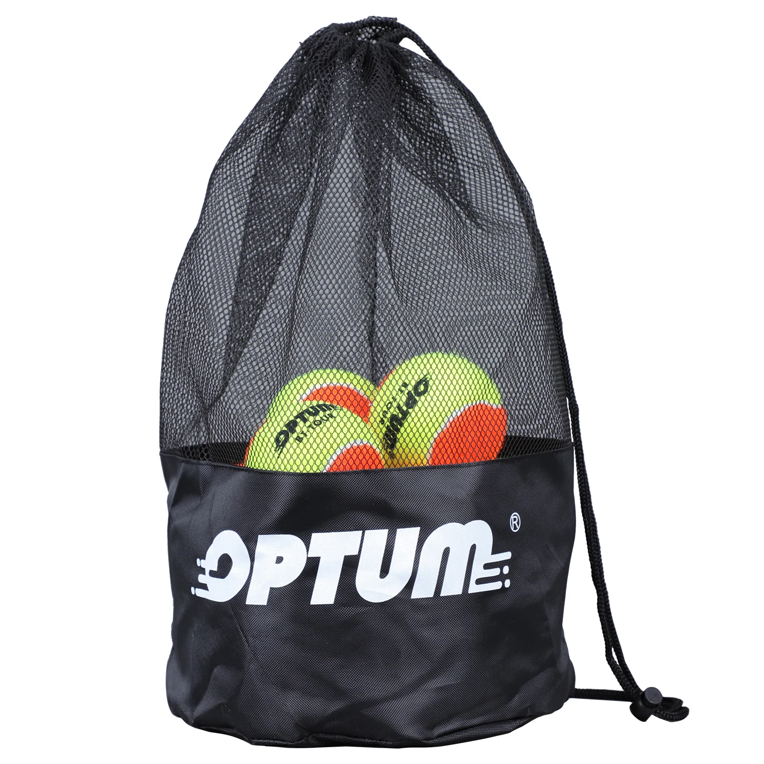 12pcs OPTUM BT-TOUR 50% pressure beach tennis balls with mesh shoulder bag tennis balls