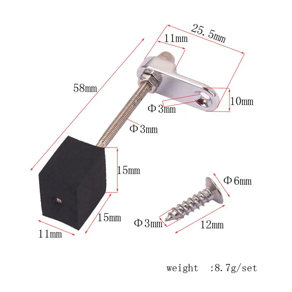 Pickguard Bracket w/ Screw for Mandolin Guitar Accessory DIY guitar tool