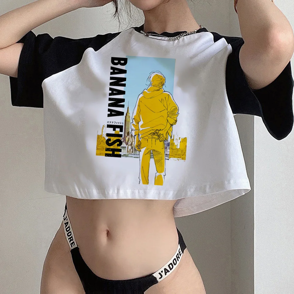 Banana Fish 90S Estetica Crop Top Donna Trashy 2000S 90S Streetwear Crop Top