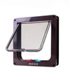 Dog Cat Flap Door with 4 Way Security Lock Flap Door for Dog Cats Kitten ABS Plastic Small Pet Gate Door Kit Cat Dogs Flap Doors 6