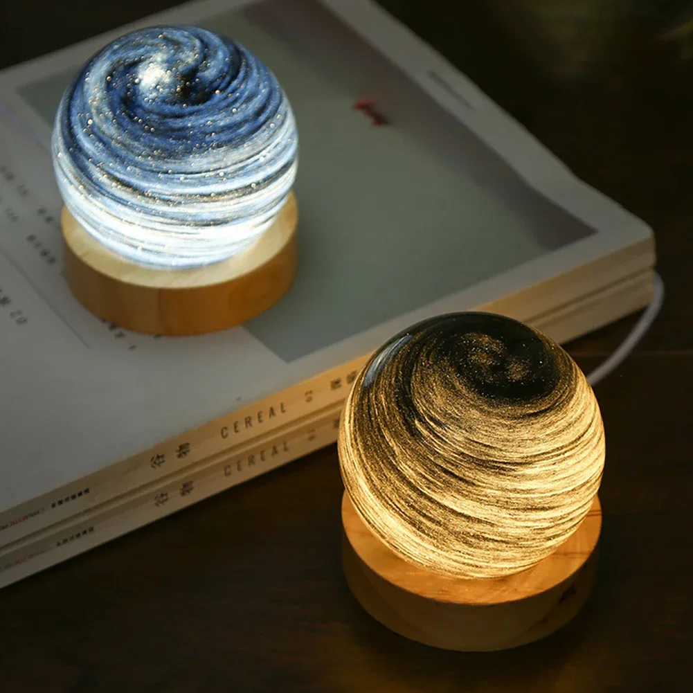 

Creative 3D Planet Lamp 3-color Stepless Dimming Romantic Night Light For Birthday Christmas Gifts (80mm)