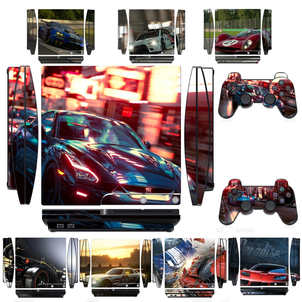 Auto 2659 Vinyl Skin Sticker Protector Per Sony Ps3 Slim Playstation 3 Slim E 2 Adesivi Per Pelli Controller