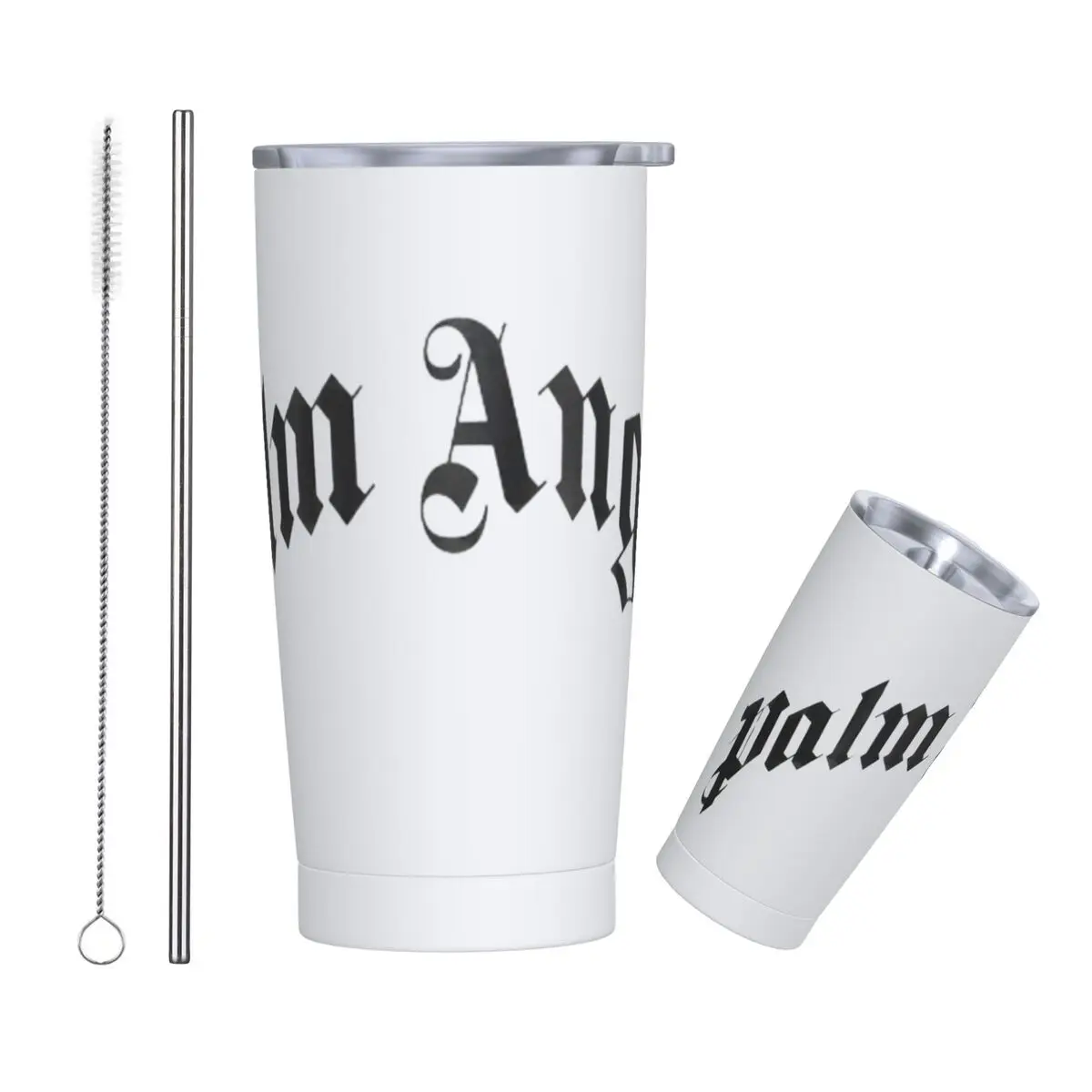 Palms Angel Pa Bicchiere Da 20 Once Tazza Termica Da Viaggio Con Isolamento Sottovuoto Con Coperchio E Cannuccia Tazza A Doppia Parete In Acciaio Inos