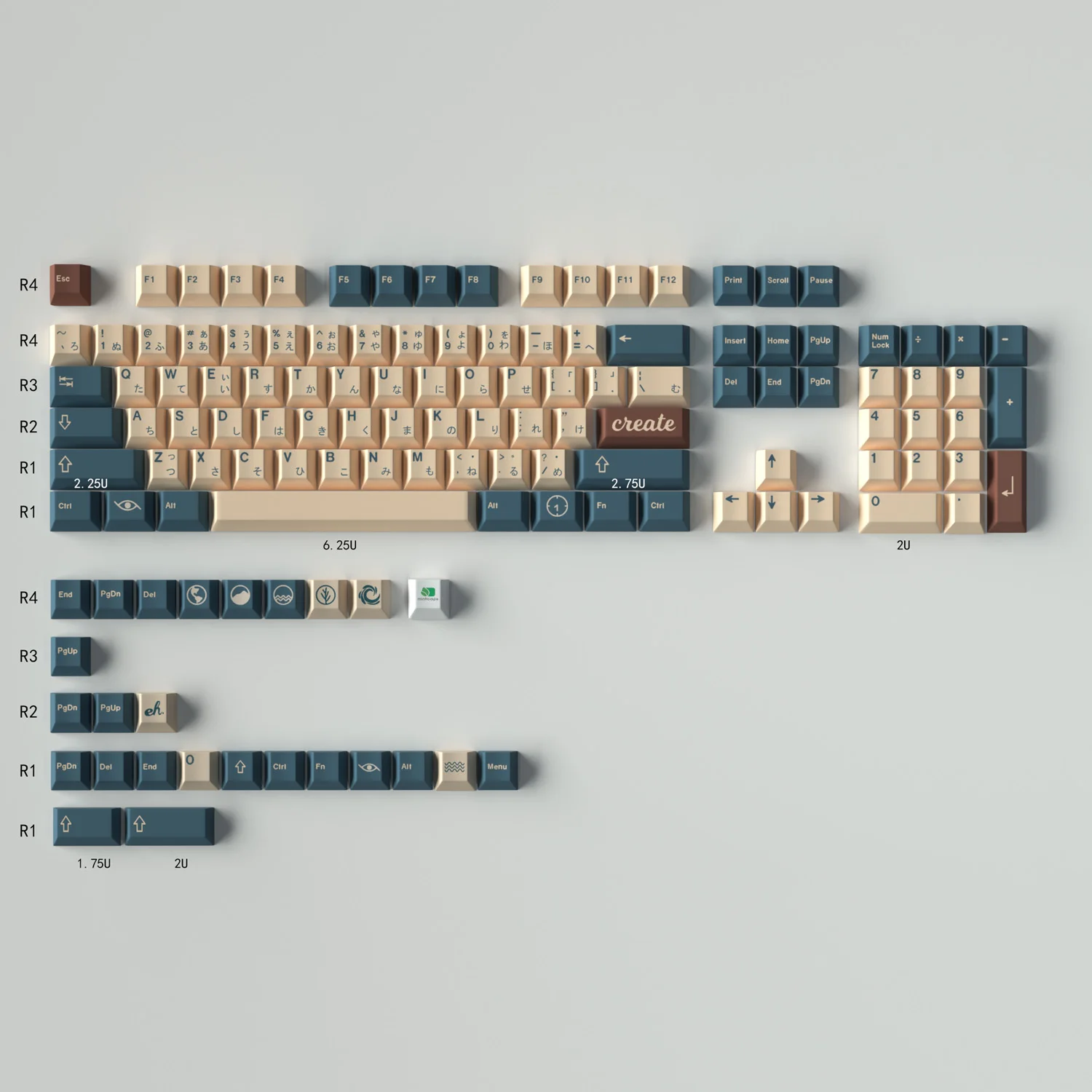 DYE-SUB, Inglês Keycaps para teclado mecânico, 61, 64, 68, 75, 84, 87 Layout