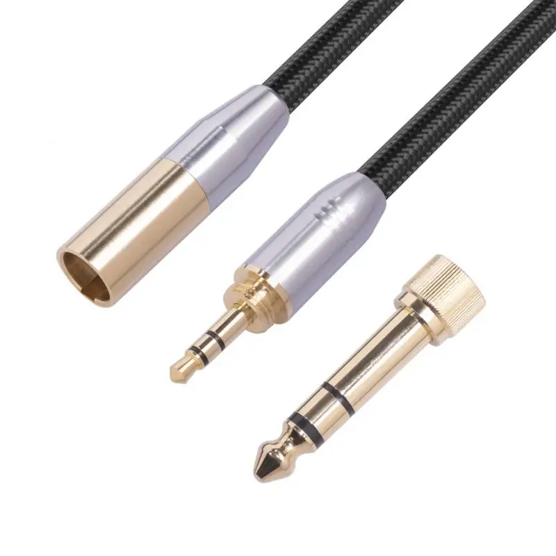 3.5mm Jake Stereo Plug Connector Cable To Microphone XLR Audio 3Pin Jack  Speaker XLR Male Anti-interference Esthetic And Durable - AliExpress