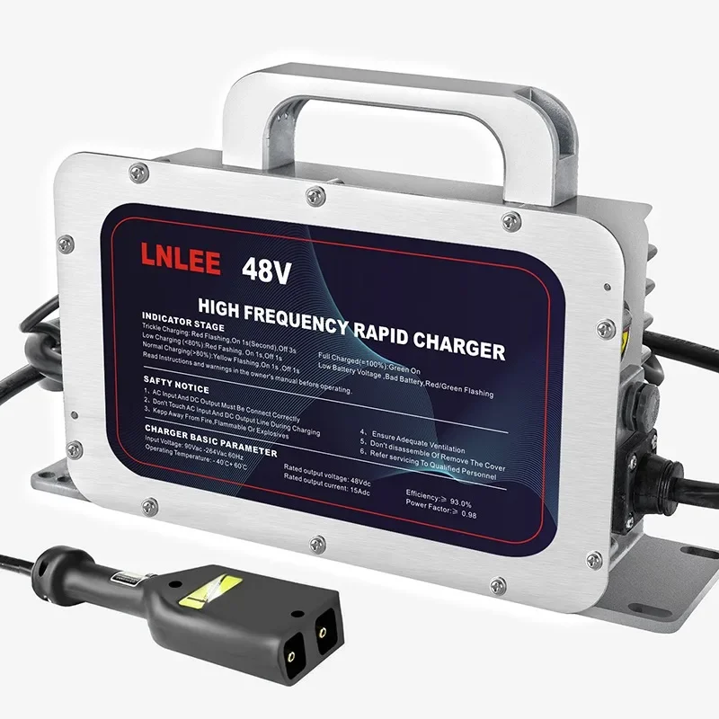 

LNLEE 3.3kw Waterproof IP67 48v 40A LiFePo4 Battery Chargers for Forklift