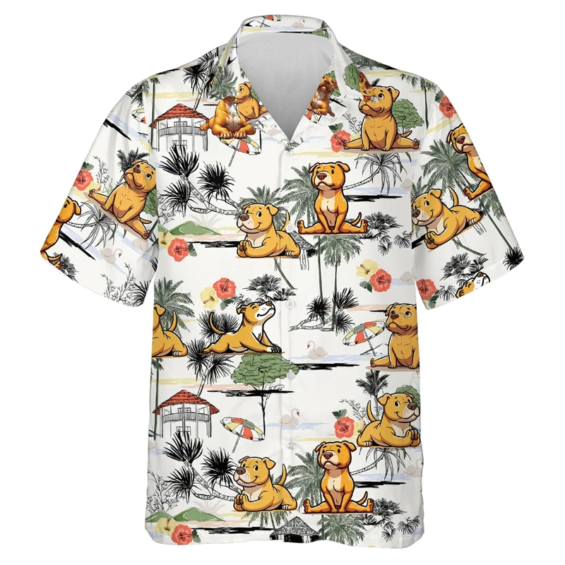 

Модные спортивные рубашки для йоги с 3D принтом для мужчин одежда для медитации пляжная рубашка Харадзюку Гавайская блузка с отворотом детская с коротким рукавом