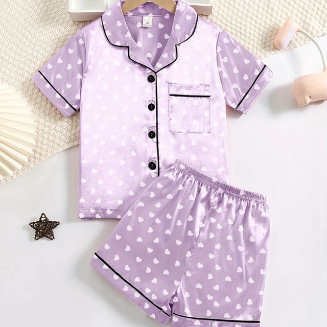 Girls Pajamas Satin Pajama Set Kids Girls Pajamas Sets Kids Satin
