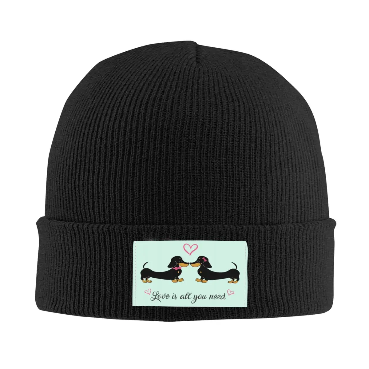 

The Dachshund Beanie Cap Unisex Winter Warm Bonnet Homme Knit Hats Hip Hop Ski Badger Sausage Wiener Dogs Skullies Beanies Cap