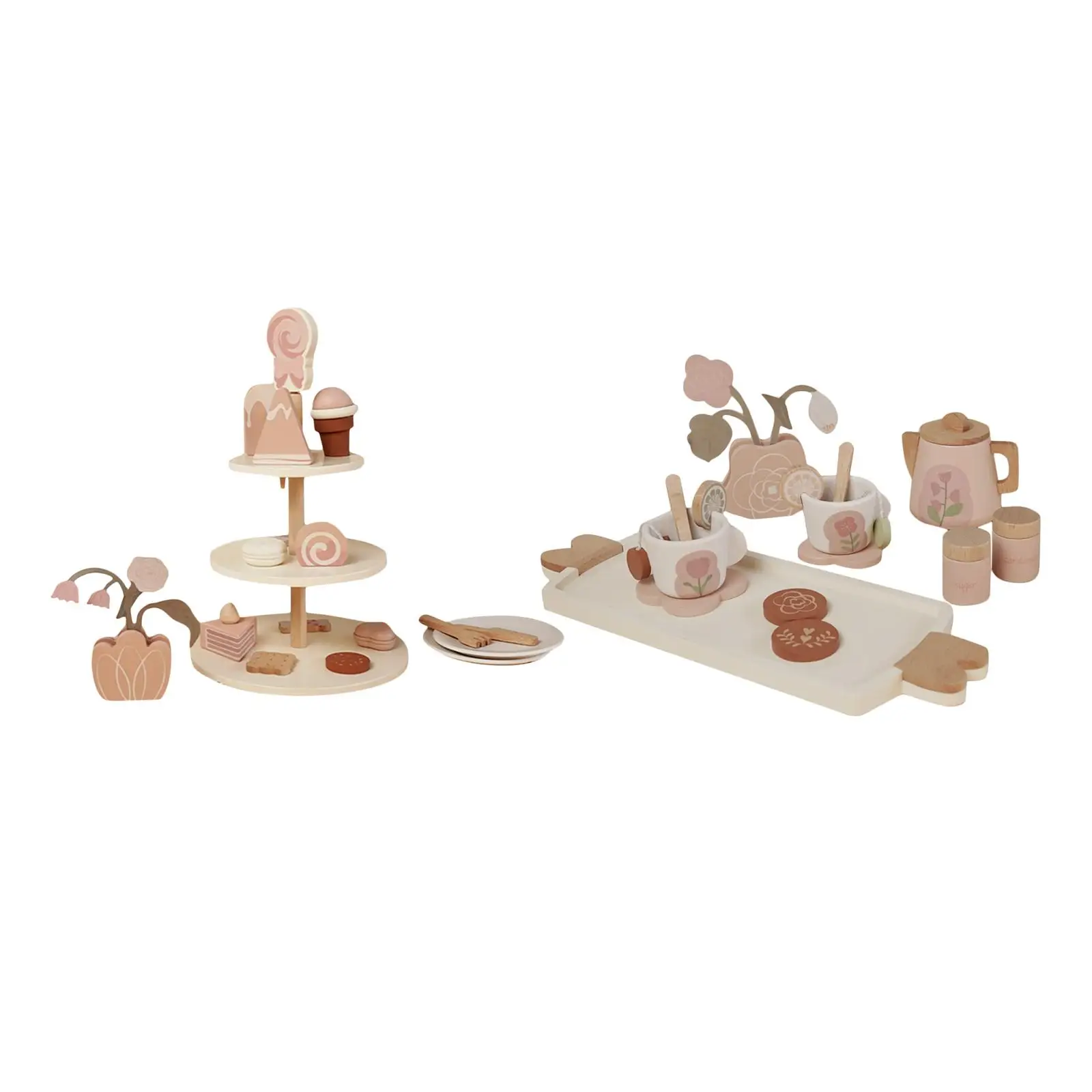 

Tea Set for Little Girls Pretend Play Toy Kitchen Accessories for Toddlers