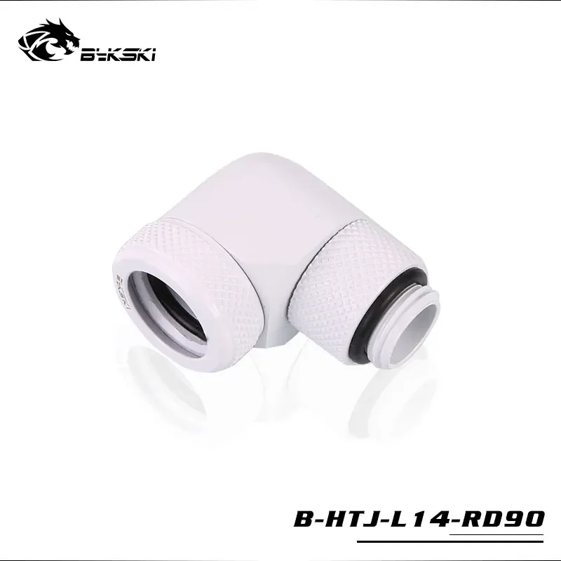 BYKSKI 90 Degree OD14mm Hard tube rotary fitting hand compression