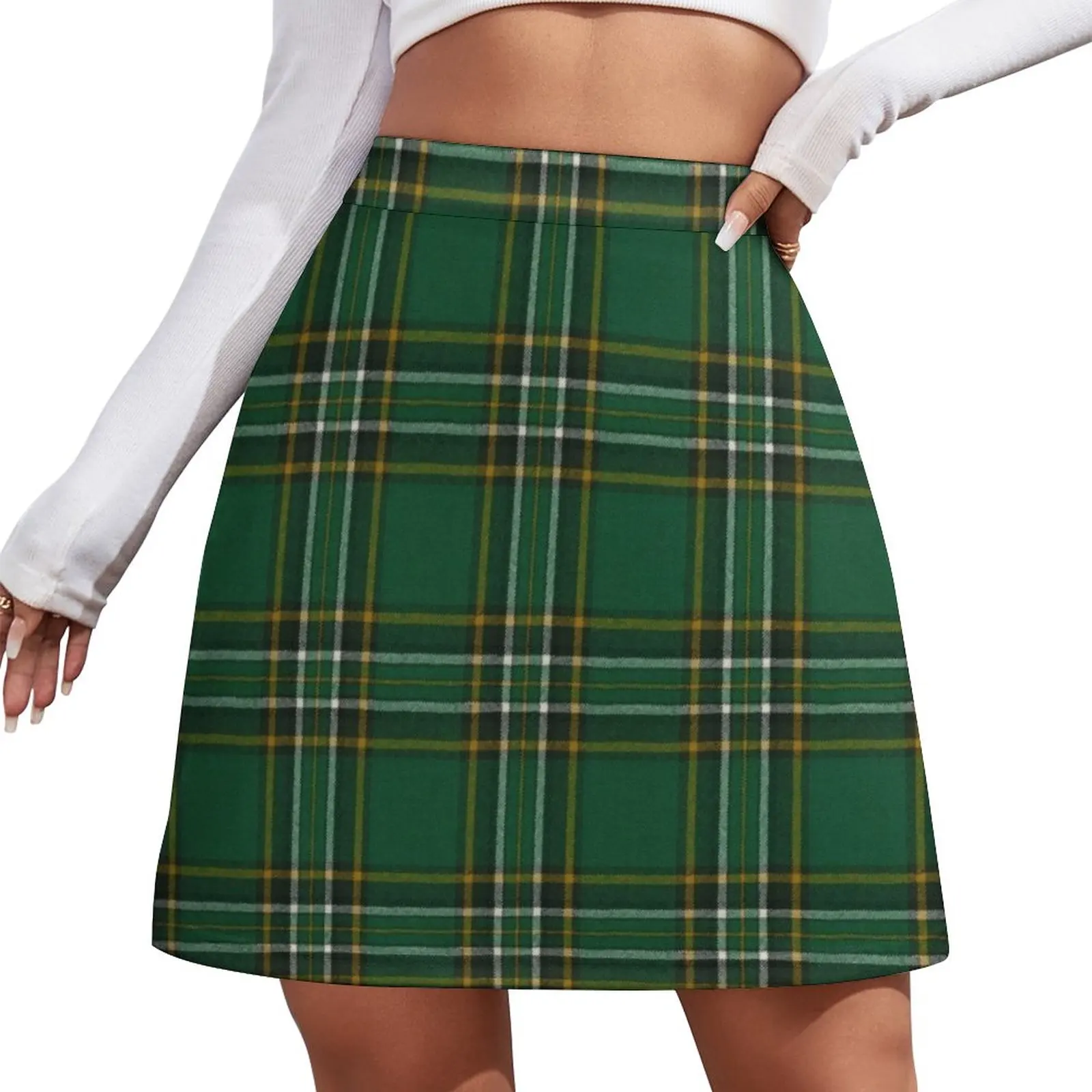 Irish National Original Tartan Mini Skirt night club women night club outfit