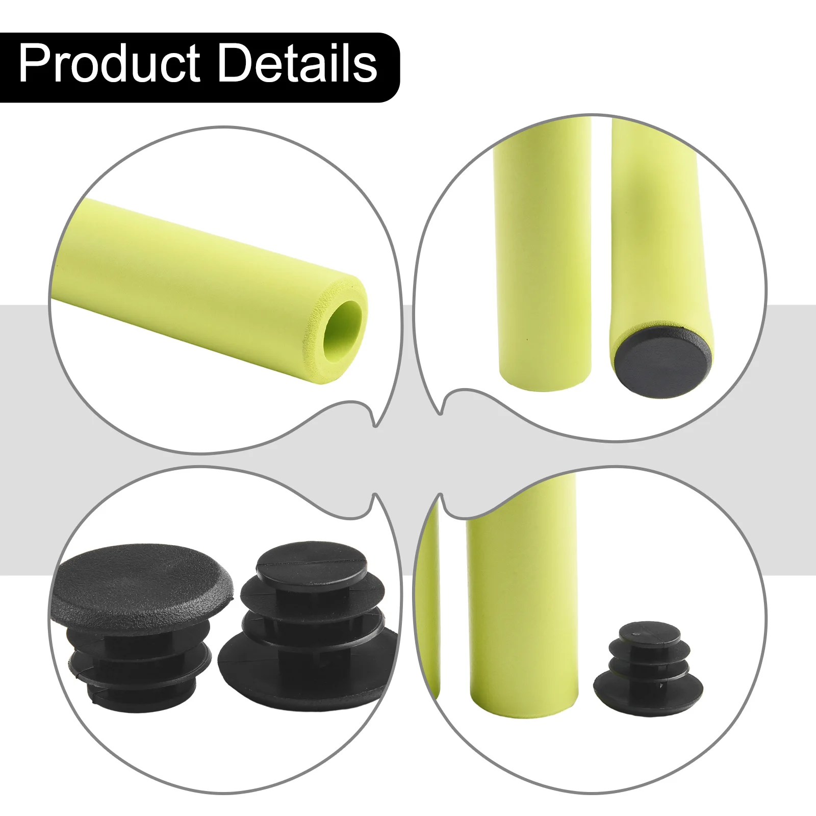 Description Picture 6 of itemBicycle Handle Bar Grips Cover Soft Foam Silicone Sponge Bikes Grips Handlebar Covers Mountain Bikes Electric Bicycle Parts
