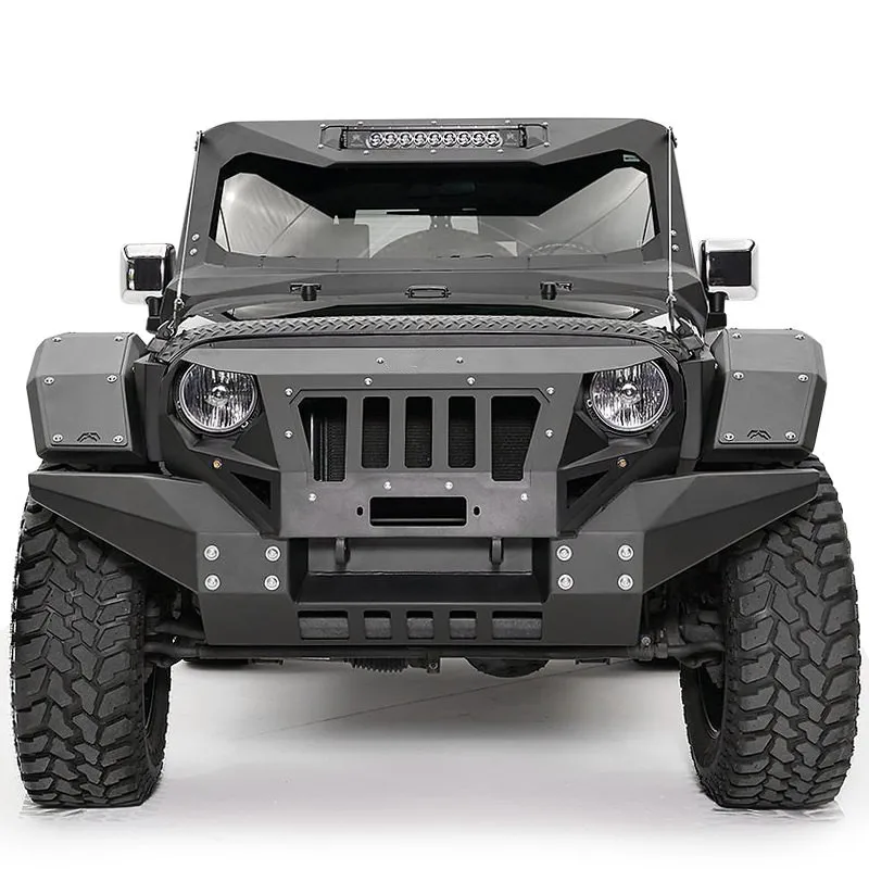 Dream Garage Front Bumper Full Width For  Wrangler JK 2007-2018 1