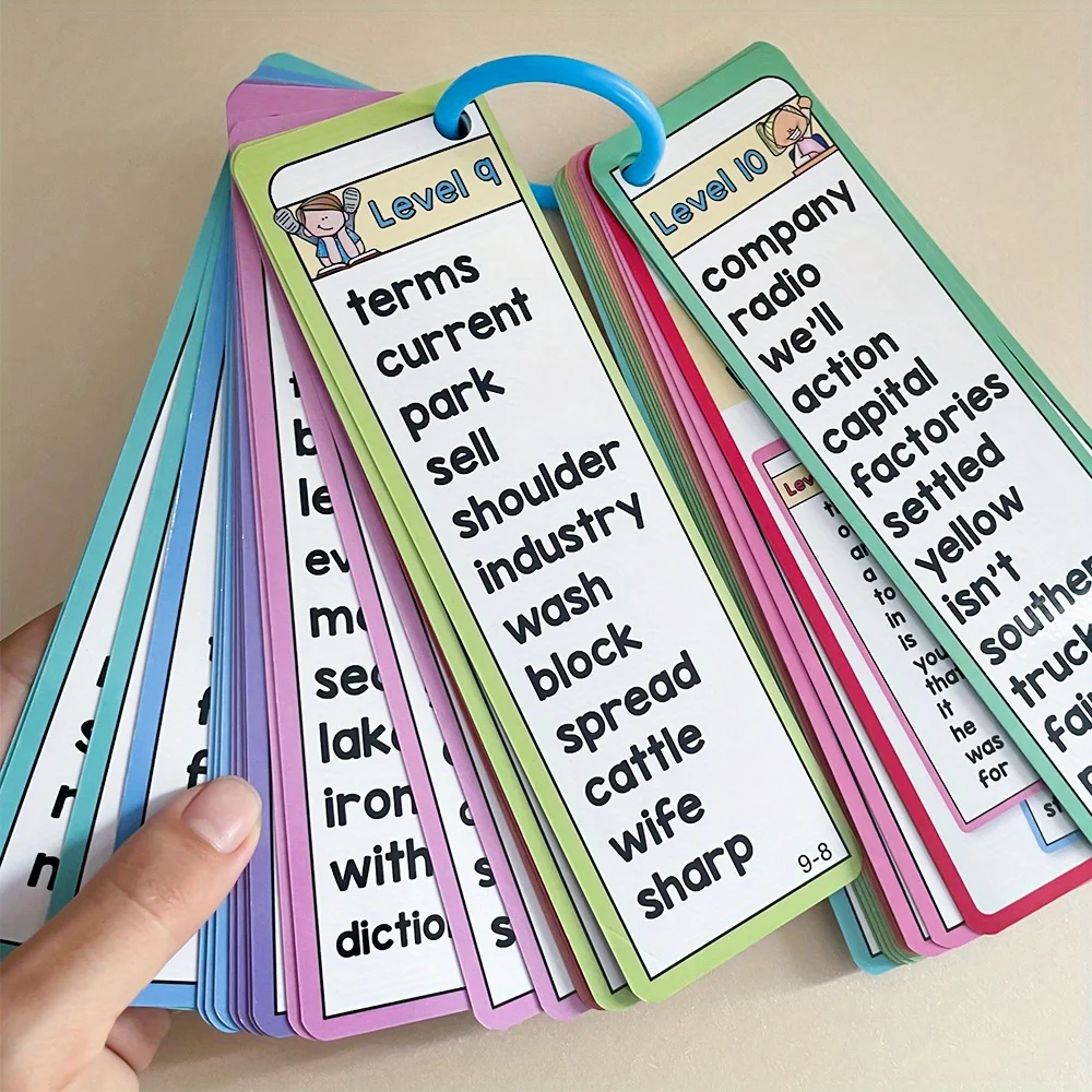 1000 Sight Words List English Educational Flash Cards Vocabulary Building High Frequency Words Teacher Teaching Aids Montessori 4