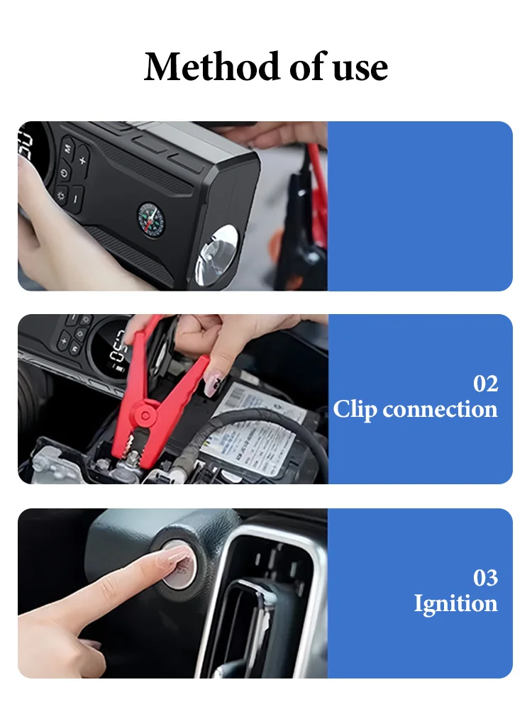 Car Jump Starter car jump starter jump starter car battery charger portable battery charger 39800mAh Car Jump Starter Air Pump Car Battery Emergency Boosters 1800A 12V Power Bank Portable Starting Device Starter