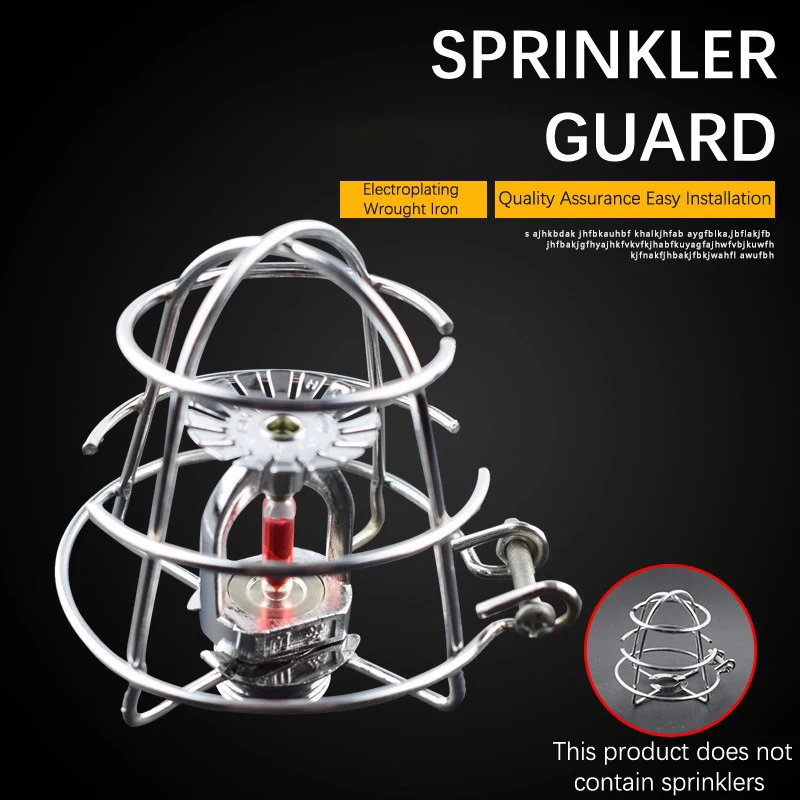 

1Pc 3'' Deep Cage Fire Sprinkler Head Guard Cage Protector Fire Extinguishing System Sprinkler Bracket Protective Shielda