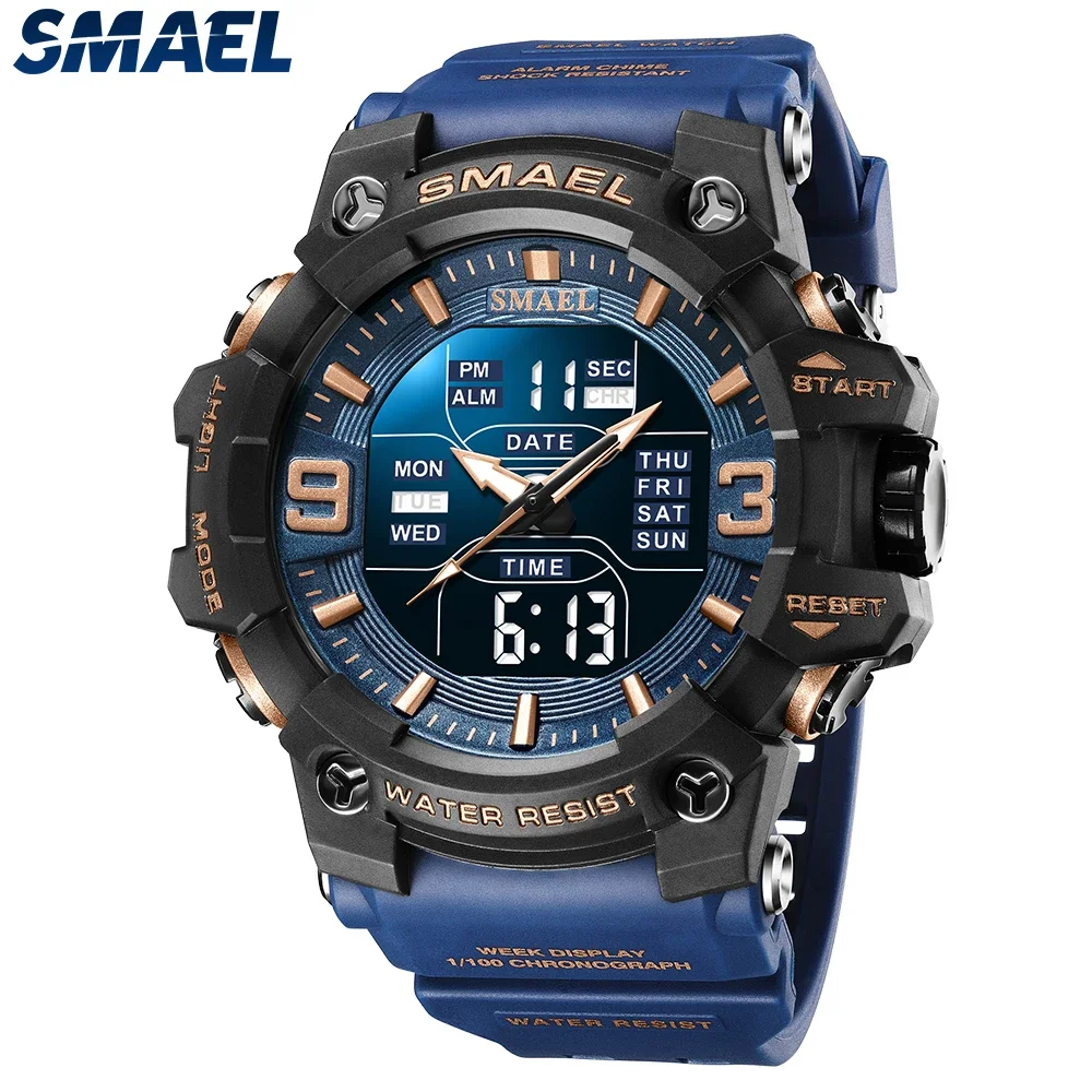SMAEL  Waterproof Electronic Watch Student Watch 8049 Men's Watch Multi functional Sports 6